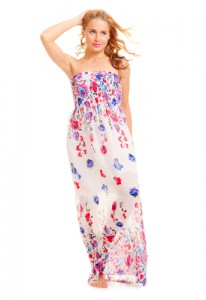 Blumen Maxikleid